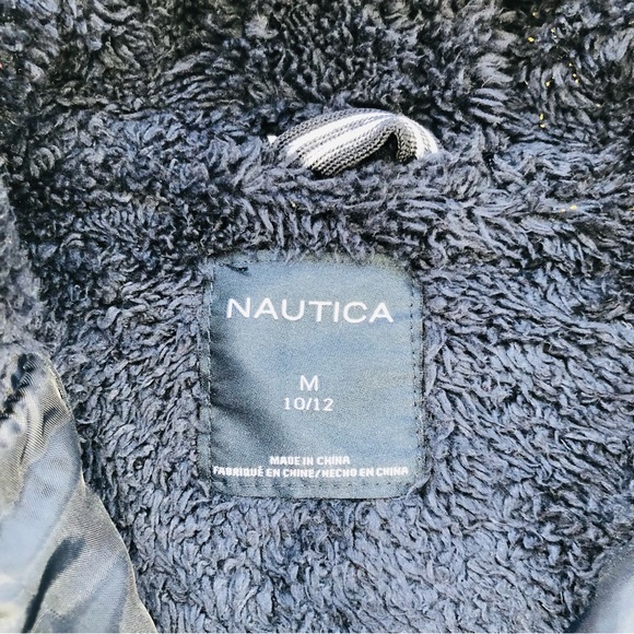 Nautica, Fleece Lined Logo Hoodie, Size M (10/12) - Picture 9 of 15